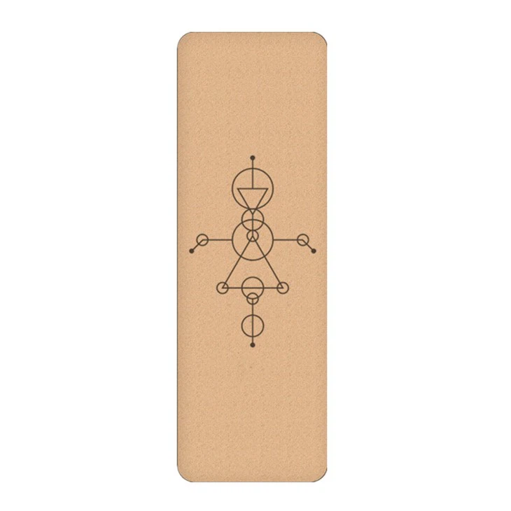 cork and natural rubber yoga mat
